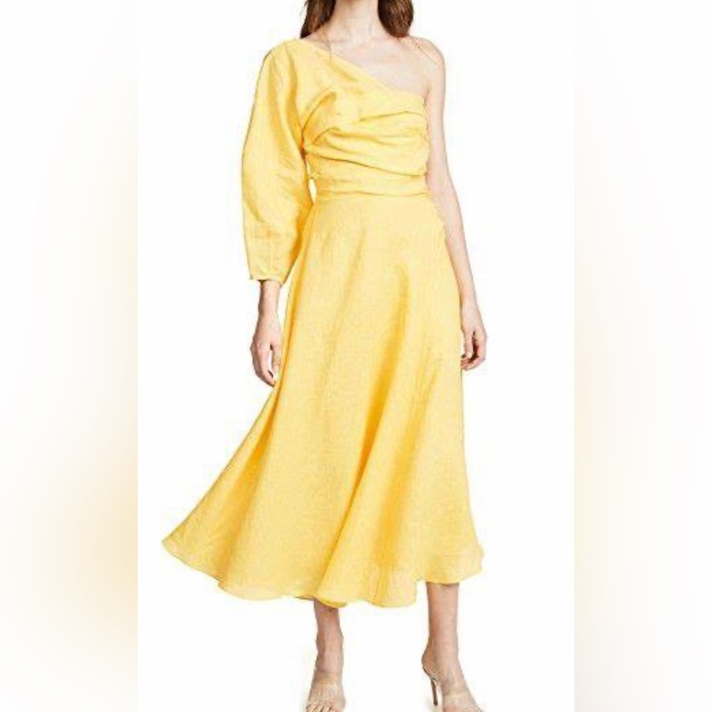 Rachel Comey Tipple Yellow Linen Dress